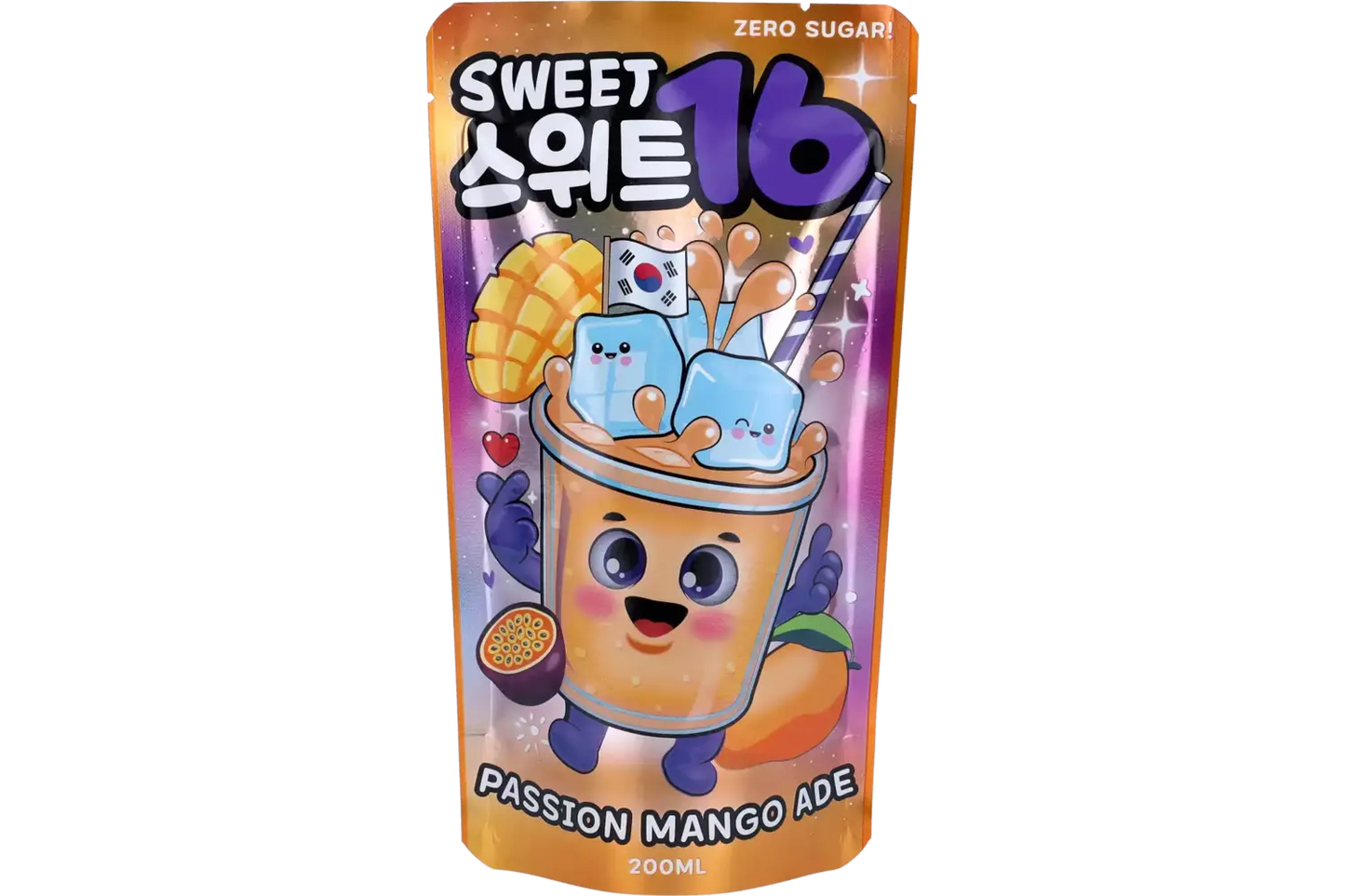Pouch Drink Passion Mango Ade 200ml (Sweet16)