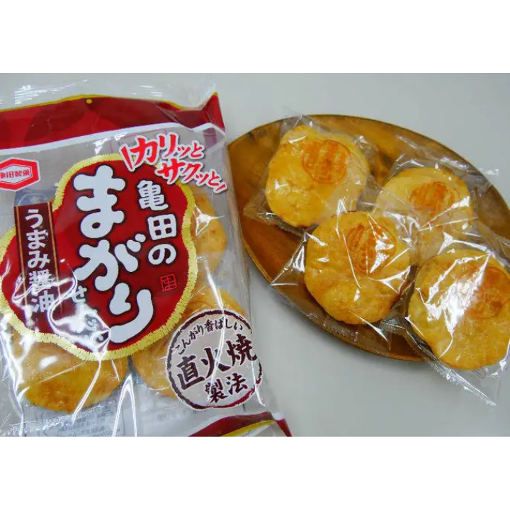 Magari Senbei Soy Sauce Flavored Rice Crackers (KAMEDA)