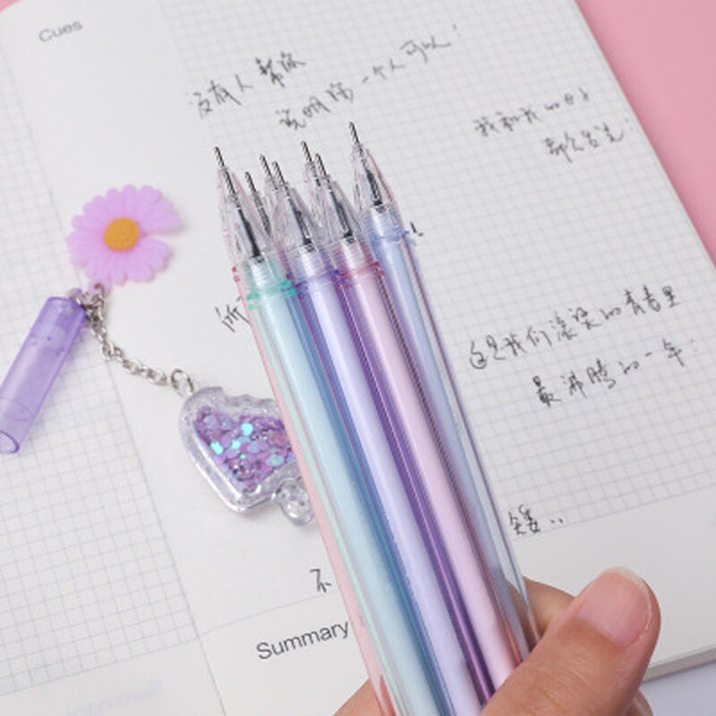 Gelpen 0.5mm w/Flower Ice Cream Pendant