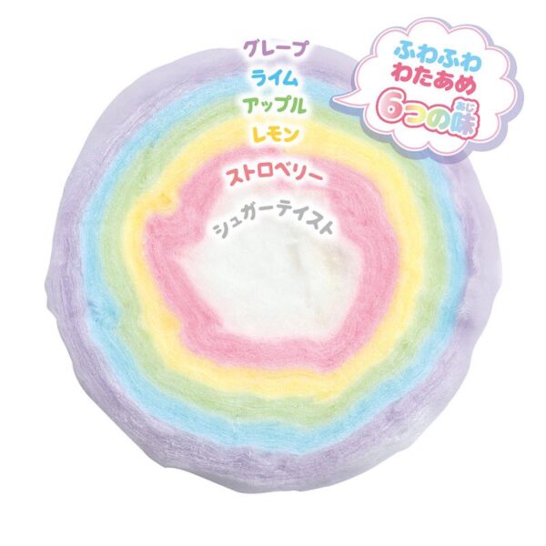 Sanrio Characters Colorful Cotton Candy Six Flavors w/Sticker (HEART)