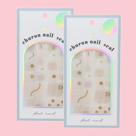 Pedicure Stickers White Daisy (KAMIO JAPAN)