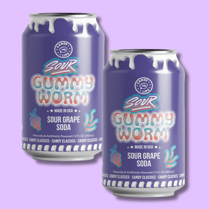 Candy Lips Sour Gummy Worm 355ml DATOVARE