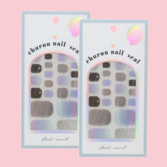 Pedicure Stickers Blue Gradient Silver (KAMIO JAPAN)