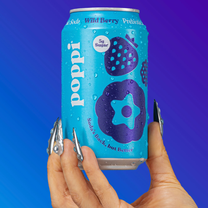 Prebiotic Soda Wild Berry 355ml (POPPI)