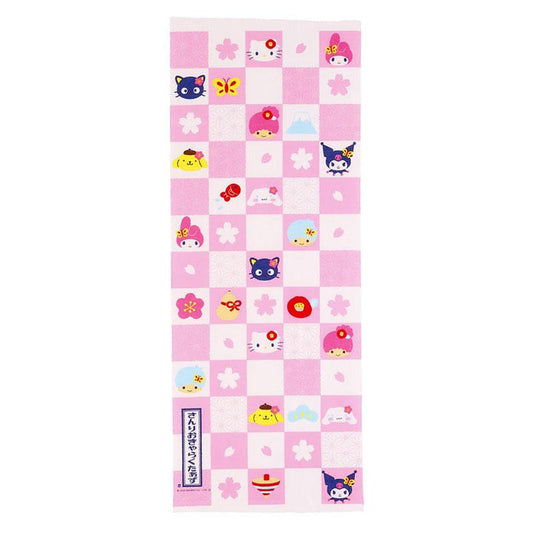 Hand Towel Tenugui Sakura Sanrio Japan(SANRIO)