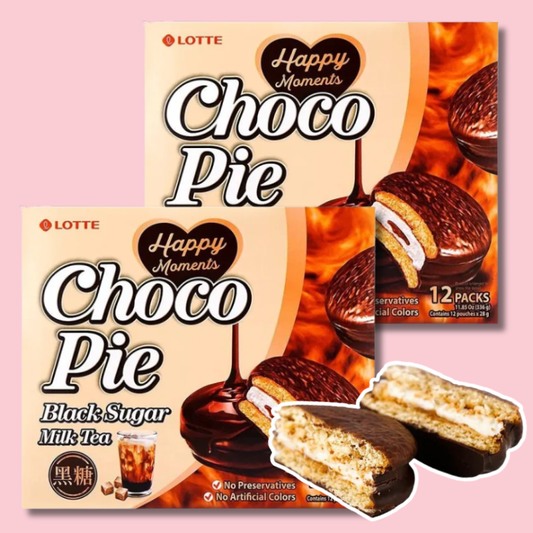 Choco Pie Black Sugar Milk Tea 336g (LOTTE)