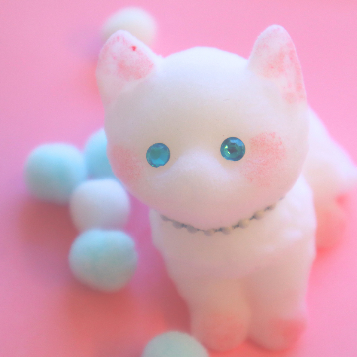 Taba Squishy Blue Eyed Cat
