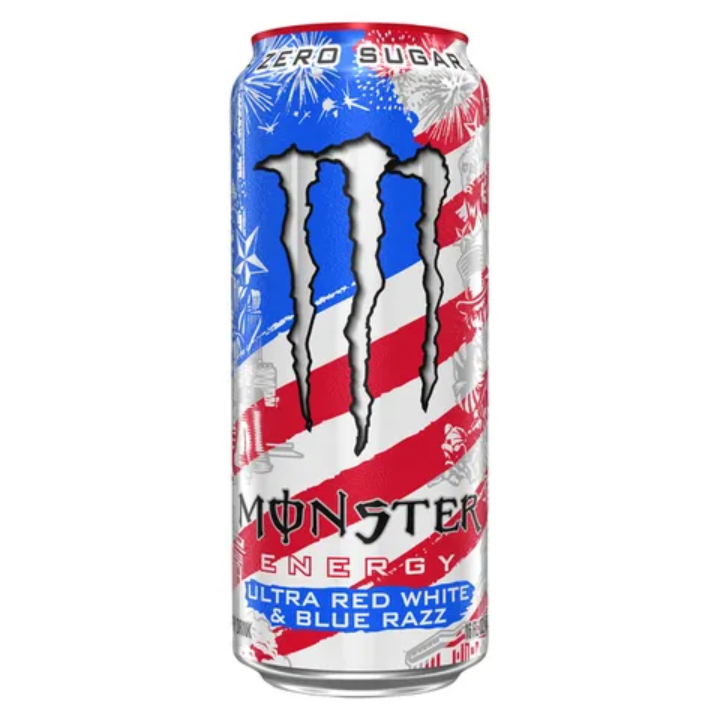 (LIMITED!!) Monster Ultra Red White & Blue Razz Energy 473 ml