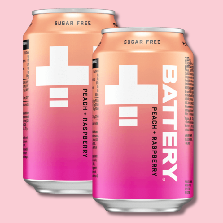 Battery Energy Peach Raspberry 330ml