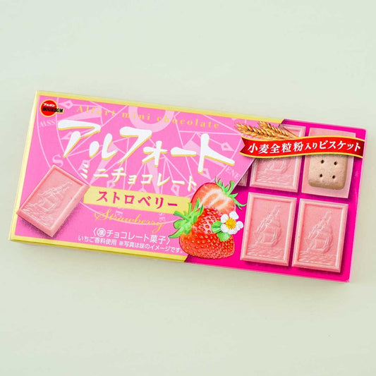 Alfort Chocolate Biscuits Strawberry 55g (BOURBON)