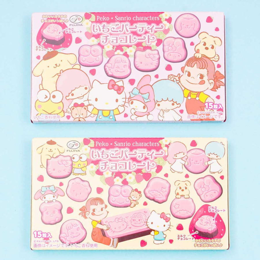 Peko x Sanrio Strawberry Party Chocolate 40g (FUJIYA)