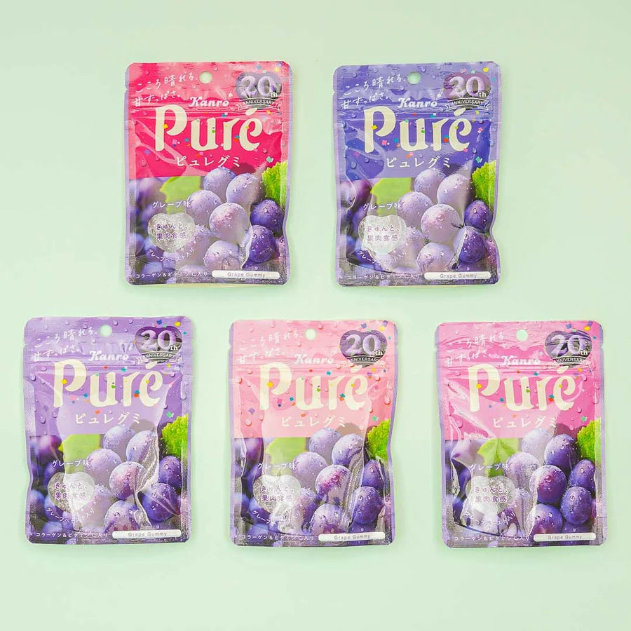 Pure Gummy Grape 56g (KANRO)