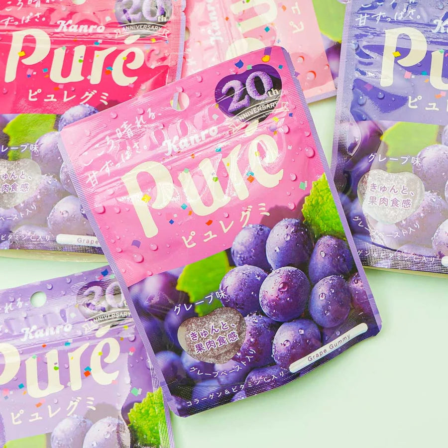 Pure Gummy Grape 56g (KANRO)