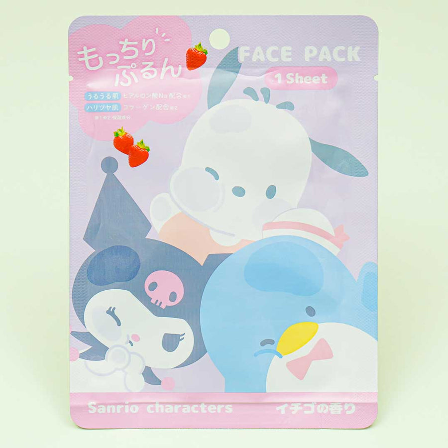 Sanrio Characters Mocchiri Purun! Face Pack Strawberry 25ml (SANRIO)