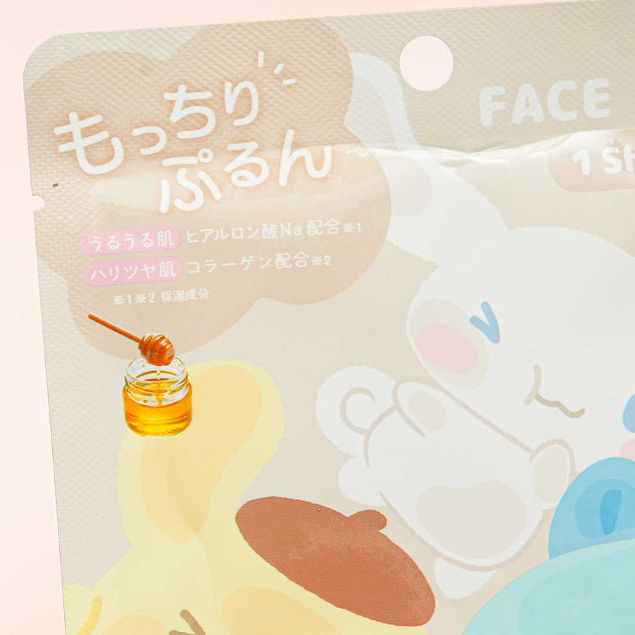 Sanrio Characters Mocchiri Purun! Face Pack Honey 25ml (SANRIO)