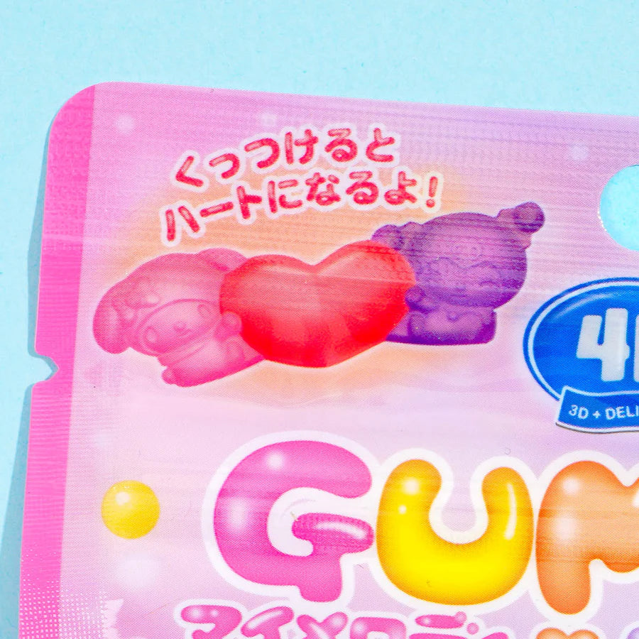 My Melody & Kuromi 4D Gummy Candy - Apple & Grape 60g (HEART)