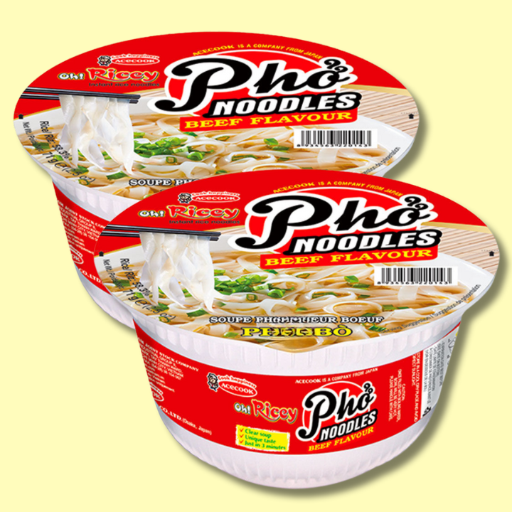 Oh! Ricey Instant Rice Noodle Pho Beef Flavour 71g (ACECOOK)