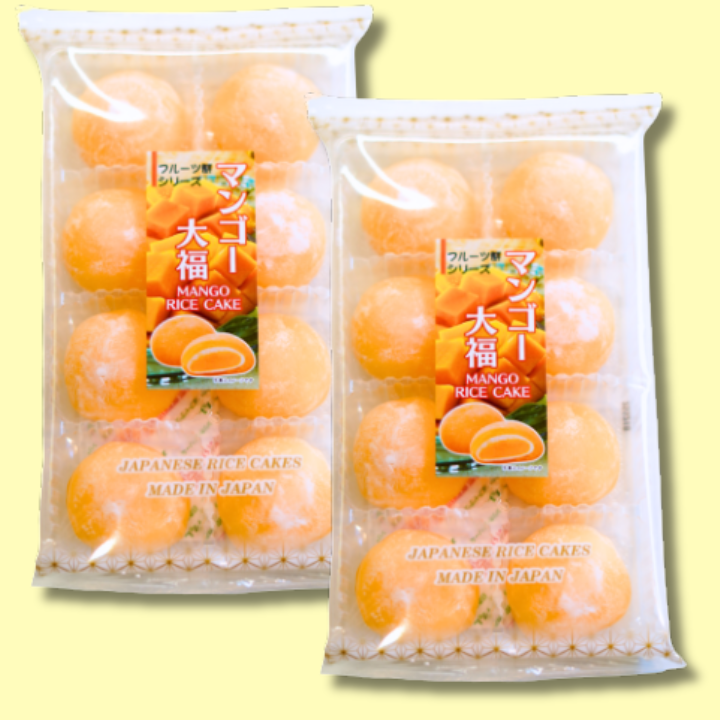 Traditional Japanese Sweets Daifuku Mochi Mango 200g (KUBOTA)