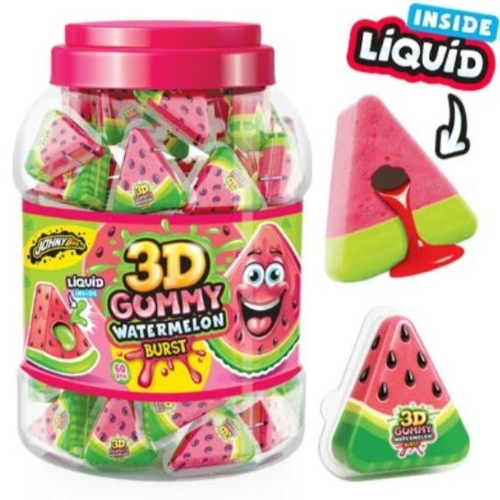 (SINGLE) 3D Juicy Gummy Watermelon 18g (JOHNY BEE)