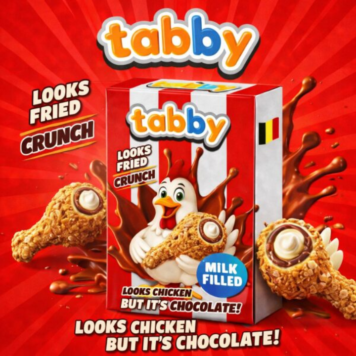 Tabby Chicken Chocolate 50g