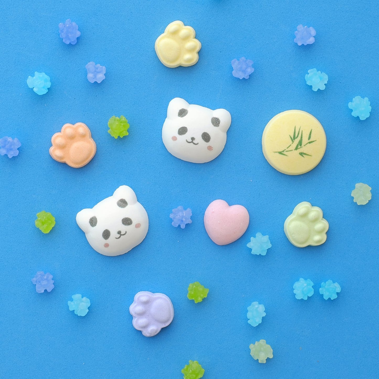 Kyoto Sweets Gift Set Hand Made Ramune & Konpeitou Rock Candy Panda 71g (Ageo)