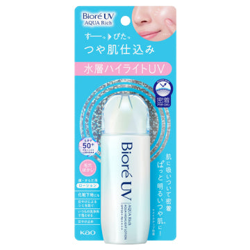 Aqua Rich Sunscreen Highlight Lotion SPF50+ PA++++ 70ml (BIORE UV)