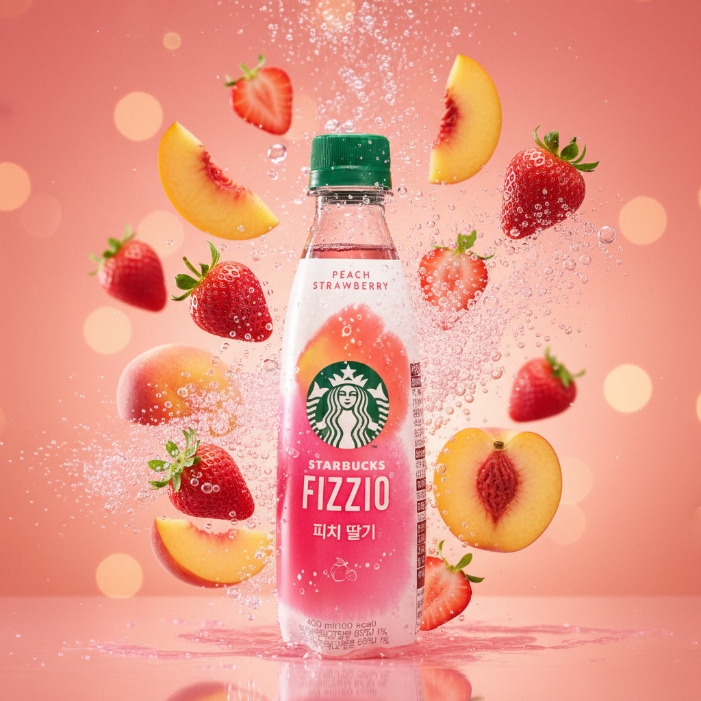 Starbucks Fizzio Peach Strawberry 400ml (STARBUCKS)