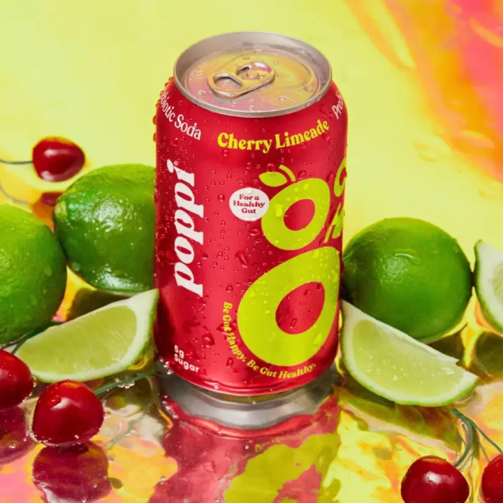 Prebiotic Soda Cherry Limeade 355ml (POPPI)