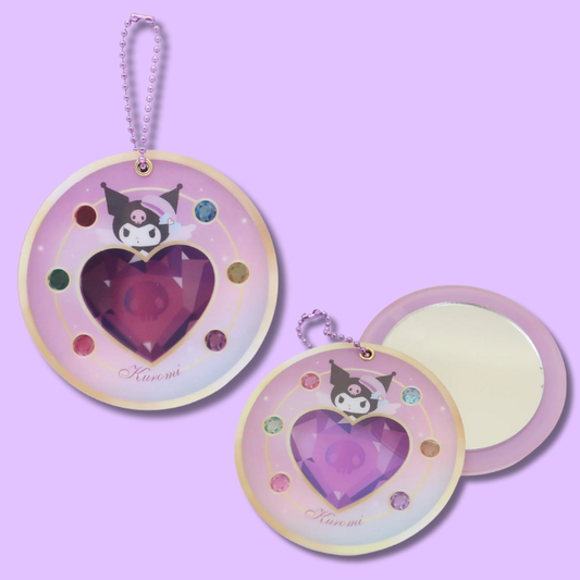 Sanrio Compact Acrylic Mirror Magical Jewelry Kuromi