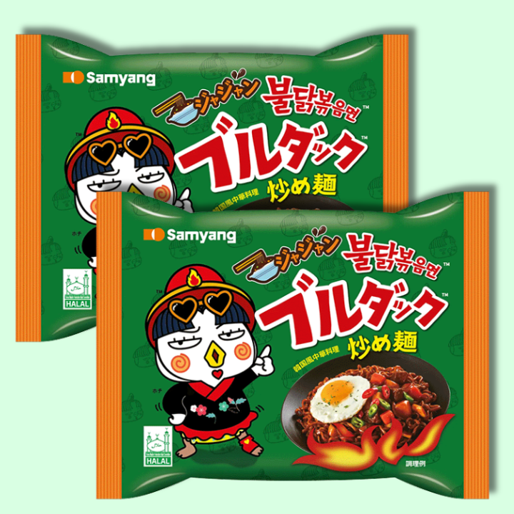 Buldak Hot Chicken Stir-Fried Noodles Jjajang 140g (SAMYANG)