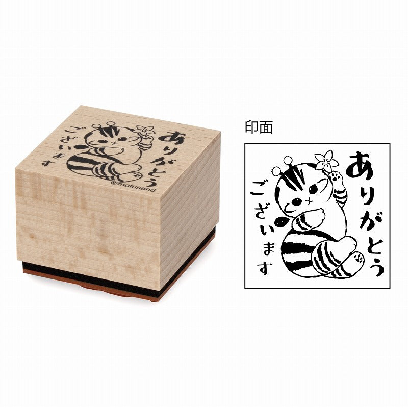 Mofusand Wooden Stamp Thank You (ENSKY)