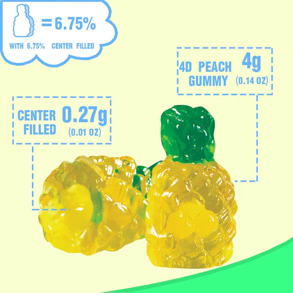 4D Fruit Gummy Pineapple Burst 65g (AMOS)