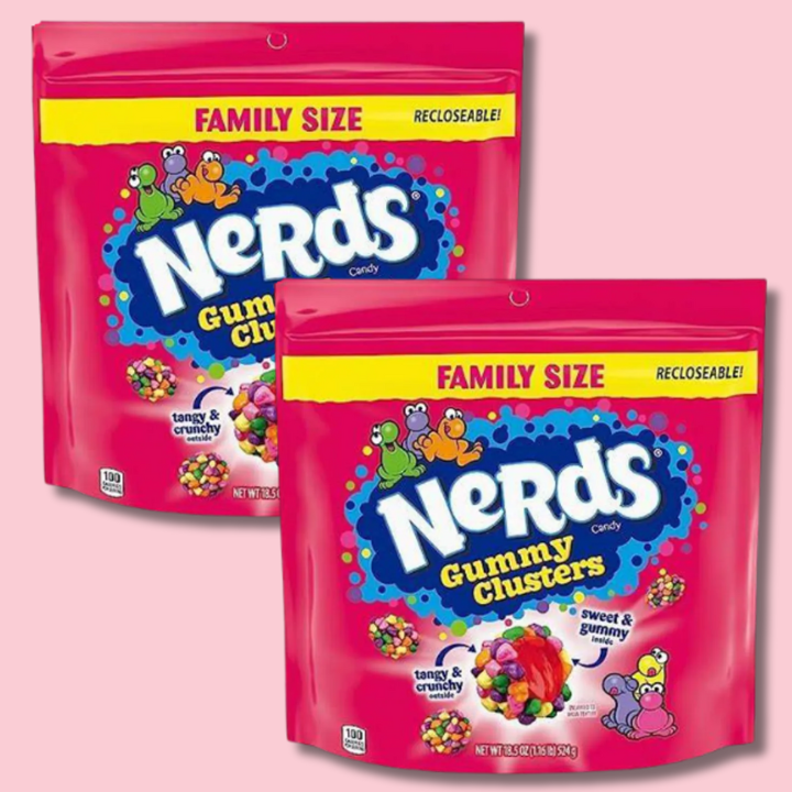 Nerds Gummy Clusters Rainbow Family Size 524g