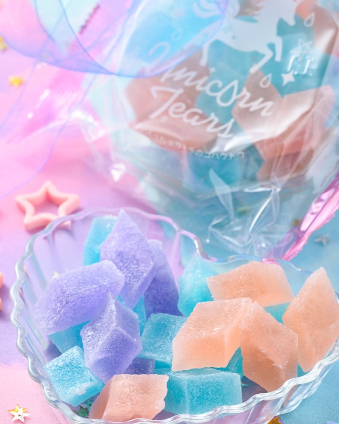 Crystal Candy Kohakutou Twins Crystal W Dream-Granting Star Fragments 100g (Unicorn Tears)