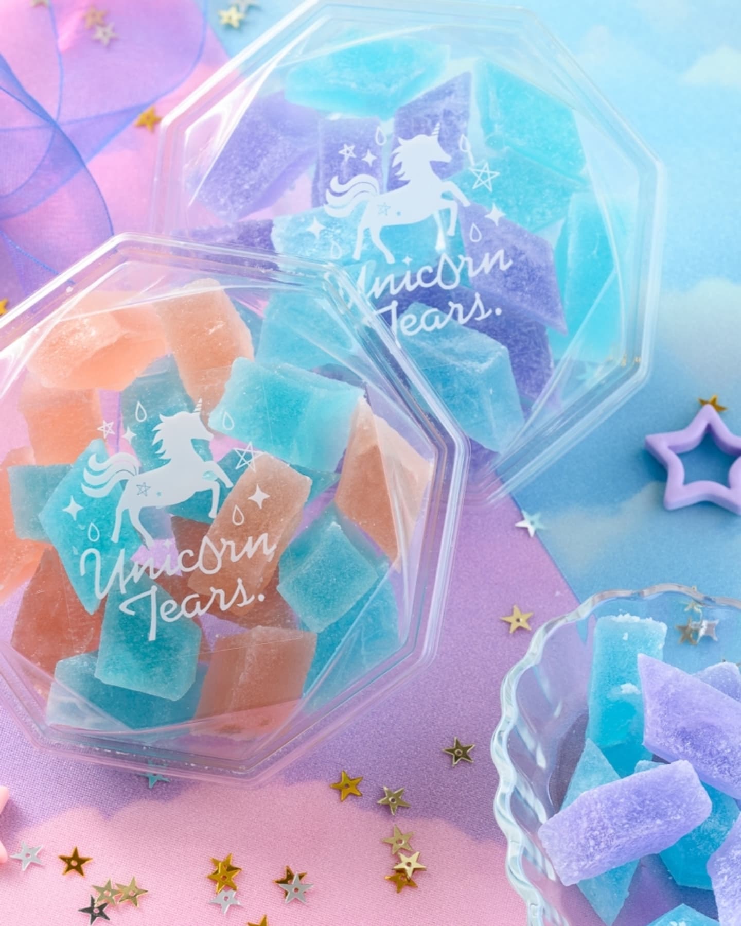 Crystal Candy Kohakutou Twins Crystal W Dream-Granting Star Fragments 100g (Unicorn Tears)