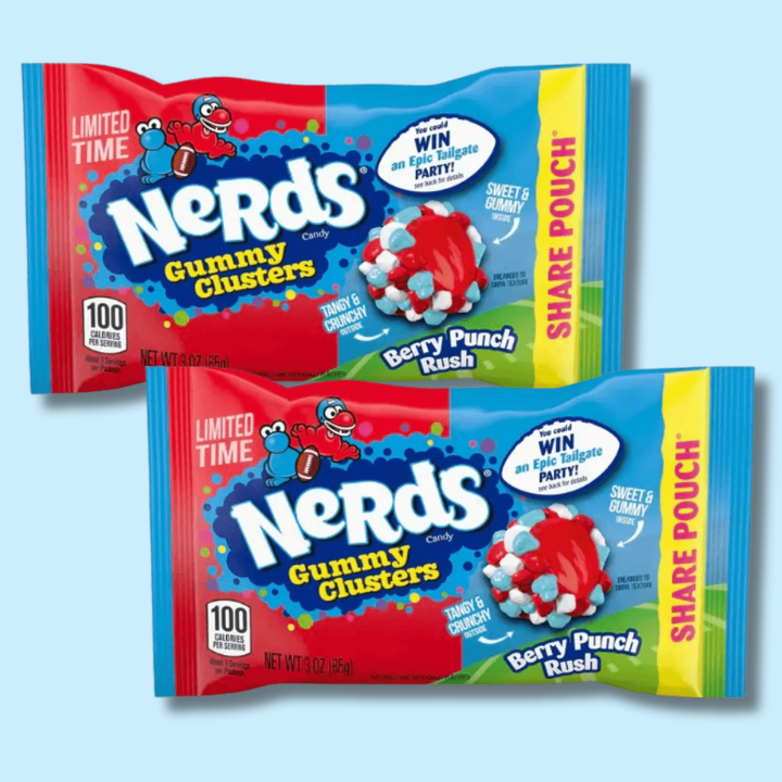 (LIMITED) Nerds Gummy Clusters Berry Punch Rush 85g