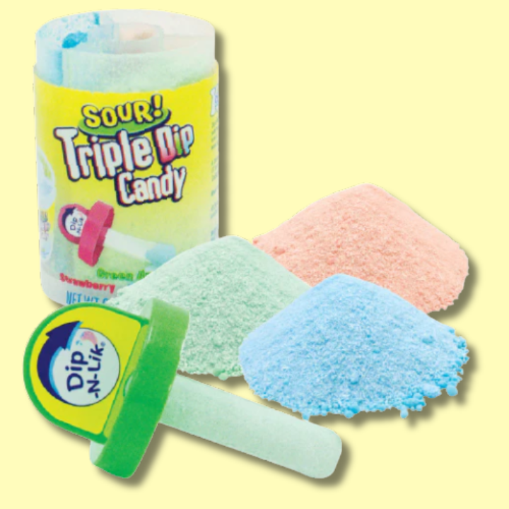 Dip-N-LIk Triple Dip Candy Sour 24g