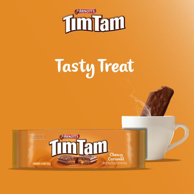 Tim Tam Chewy Caramel Biscuits 175g (ARNOTT'S)