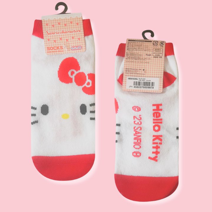 Sanrio Hello Kitty Socks Face EUR 36-39 (SMALL PLANET)