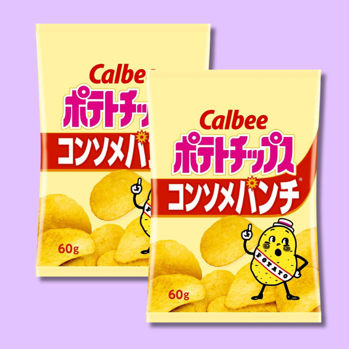 Potato The Thick Cut Chips Consomme Flavor 55g (CALBEE)