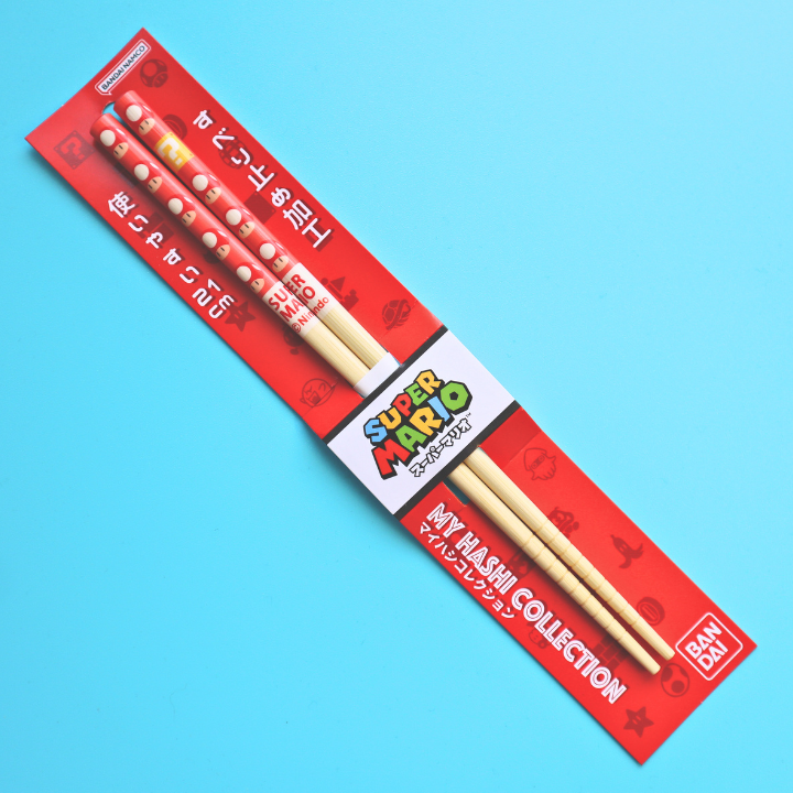 Japansk Spisepinner Super Mario Mushroom 21cm (BANDAI)