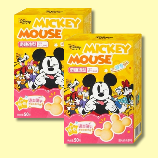 Disney Mickey Mouse Shaped Cookies Milk Flavor 50g