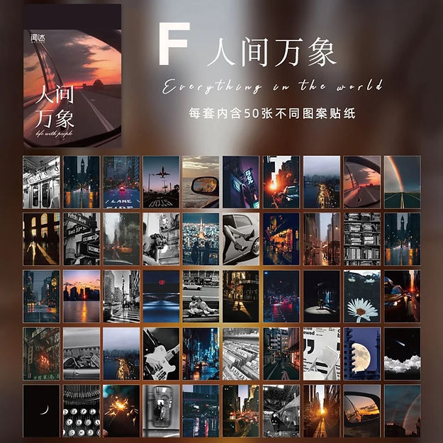 50Pattern Mini Stickers Scrapbooking BUJO 23-