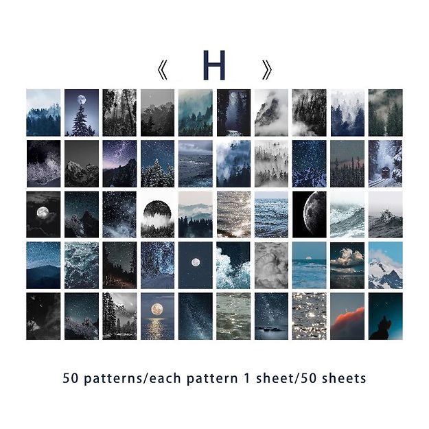 50Pattern Mini Stickers Scrapbooking BUJO 35-