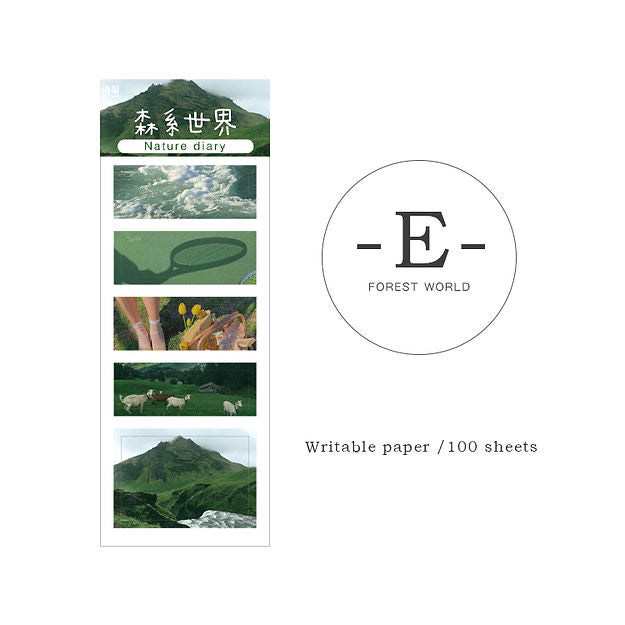 BUJO Landscape Decorative Sticky Notes