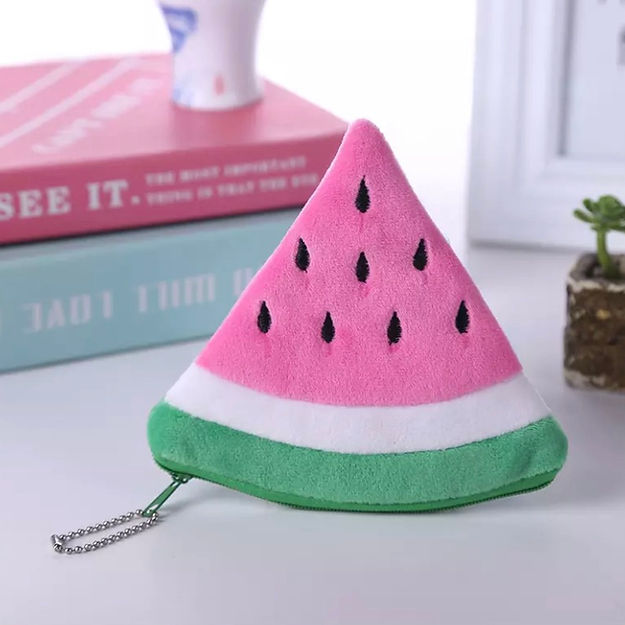 Plysj Myntpung Rosa Vannmelon