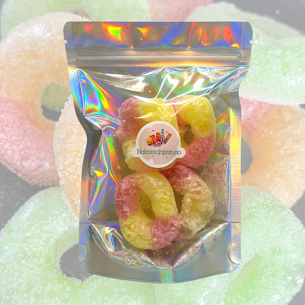 Freeze Dried Apple/ Peach Rings 4stk