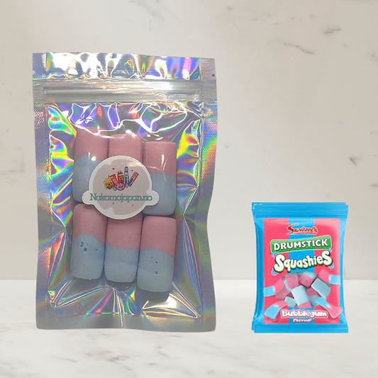 Freeze Dried Drumstick Squashies Bubblegum 6stk