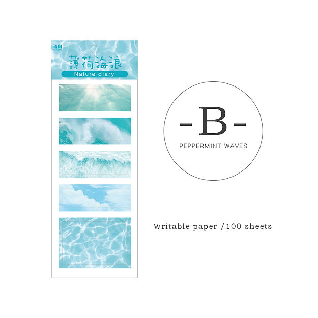 BUJO Landscape Decorative Sticky Notes