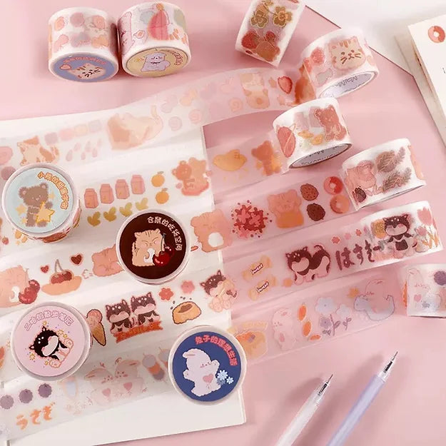 Masking Tape Animal Cute Washi Tape